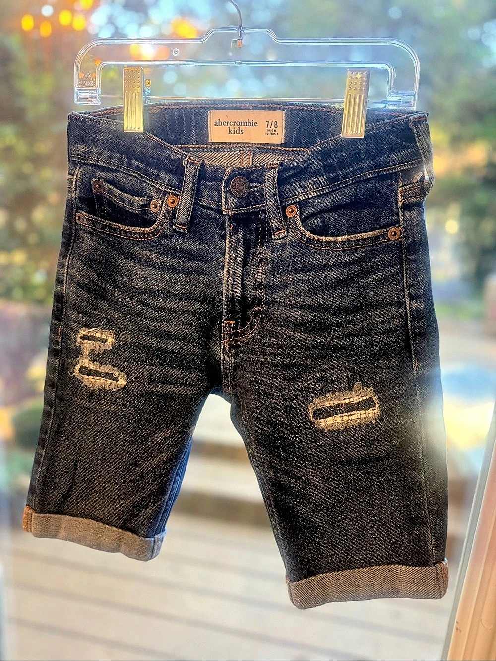 Abercrombie Kids Denim Shorts 7/8 Like New